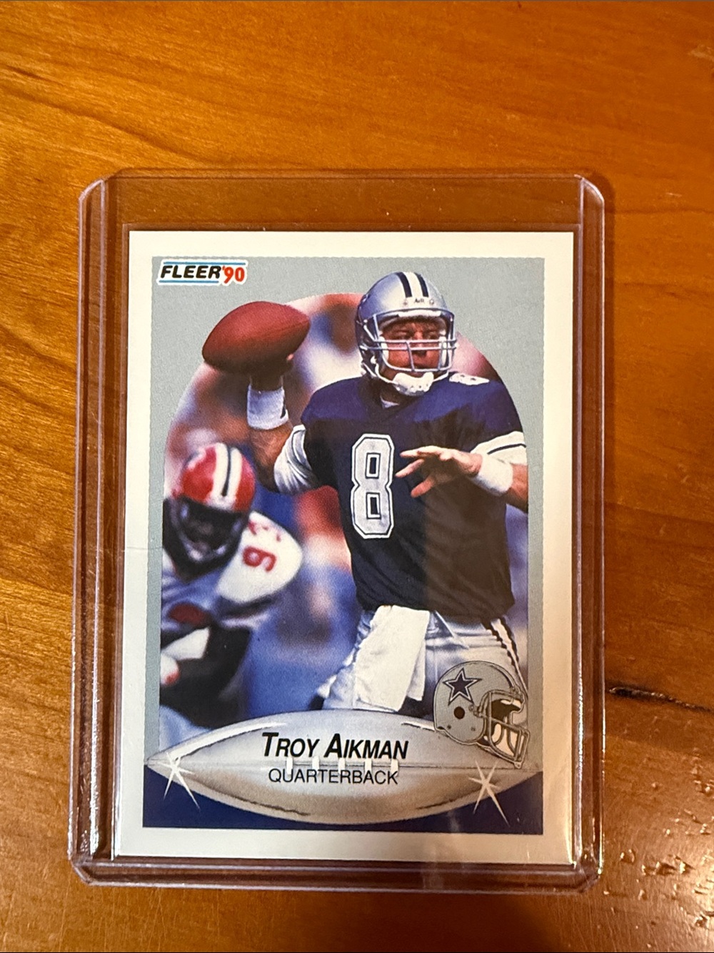 NFL Troy Aikman Football Card - Blue and White